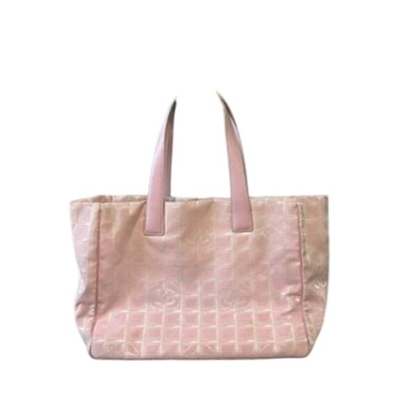 Chanel Travel Ligne Tote* Pink Tote*Rare Color*Very good condition*Hologram*COA - Picture 1 of 13